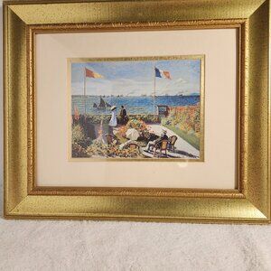 CLAUDE MONET GARDEN AT SAINTE-ADRESSE